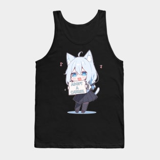 Kawaii Anime Manga Nekomimi Adopt a Catgirl Tank Top